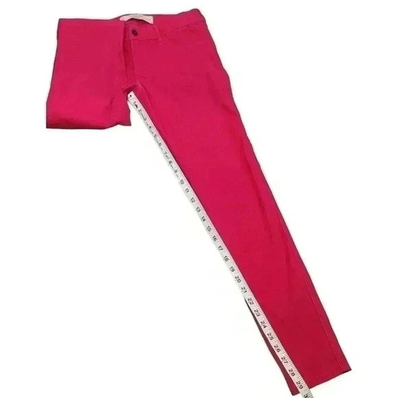 Abercrombie & Fitch Hot Pink Barbie Skinny Jeans Soft Stretchy Pants Size 4 - Picture 9 of 13